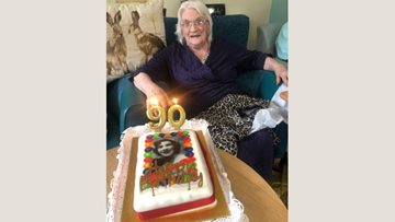 90th birthday celebrations at Stornoway care home
